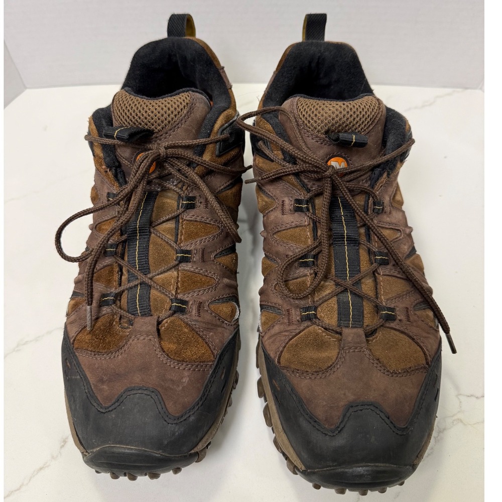 Merrell Radland Coffee Bean Hiking Shoes Mens 10.5 Brown Leather Vibram J85215